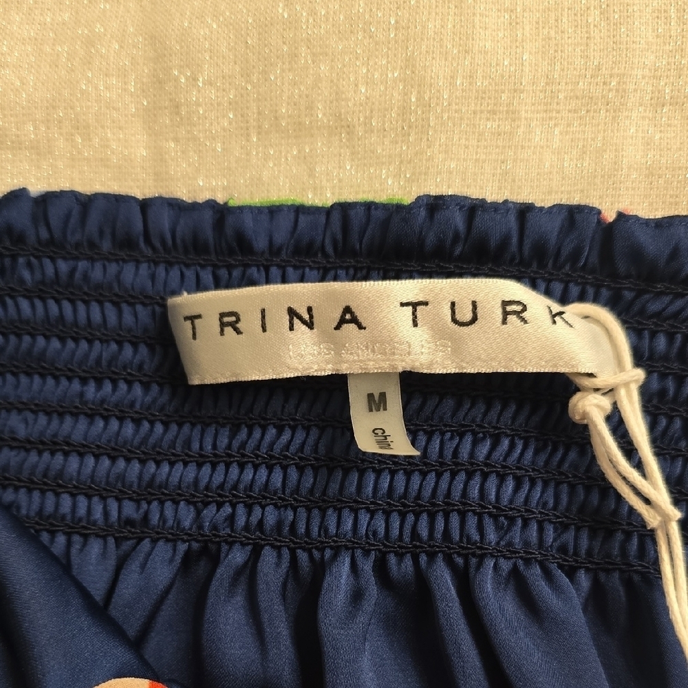Trina Turk Multicolor Striped Midi Skirt Size M - Picture 2 of 13